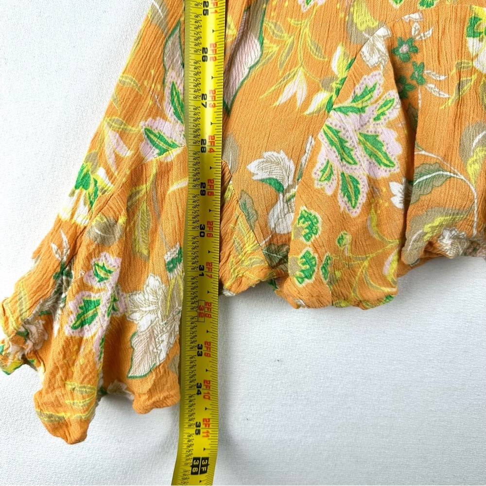 O'Neill Joyce Dress Tangerine Beach Boho Festival 3/4 Sleeve - Picture 11 of 12